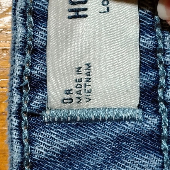 Hollister Low Rise Baggy Jeans Blue Denim W25 Regular Y2K - Picture 8 of 12